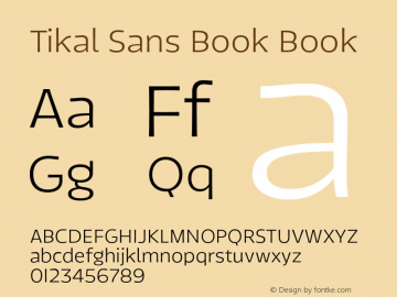 Tikal Sans Book