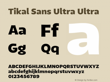 Tikal Sans Ultra