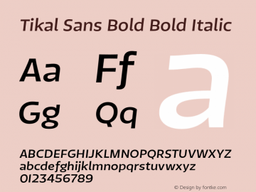 Tikal Sans Bold