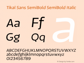 Tikal Sans SemiBold