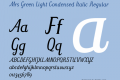 Mrs Green Light Condensed Italic