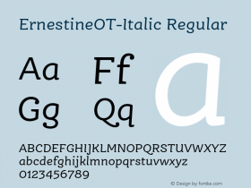 ErnestineOT-Italic