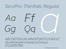 SeroPro-ThinItalic