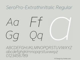 SeroPro-ExtrathinItalic