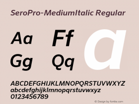 SeroPro-MediumItalic