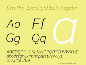 SeroPro-ExtralightItalic