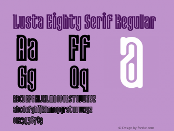 Lusta Eighty Serif