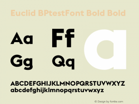 Euclid BPtestFont Bold