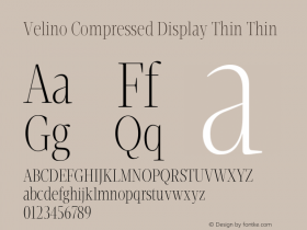 Velino Compressed Display Thin