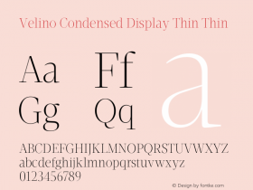 Velino Condensed Display Thin