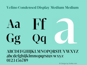 Velino Condensed Display Medium