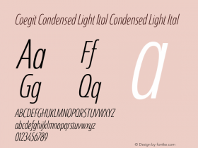 Coegit Condensed Light Ital