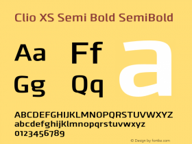 Clio XS Semi Bold