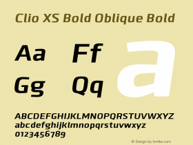 Clio XS Bold Oblique