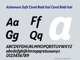 Ashemore Soft Cond Bold Ital
