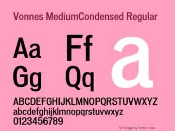 Vonnes MediumCondensed