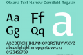 Oksana Text Narrow DemiBold