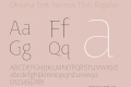 Oksana Text Narrow Thin