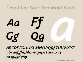 Graublau Sans Semibold