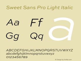 Sweet Sans Pro Light