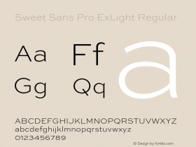 Sweet Sans Pro ExLight