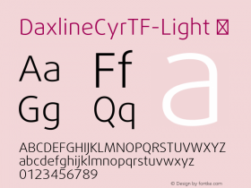 DaxlineCyrTF-Light