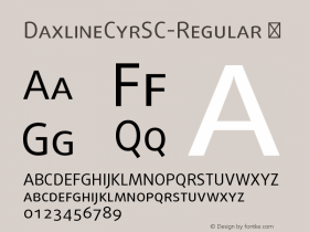 DaxlineCyrSC-Regular