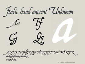 Italic hand ancient