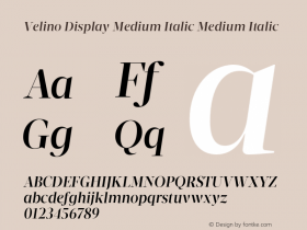 Velino Display Medium Italic