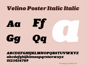 Velino Poster Italic