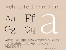 Velino Text Thin