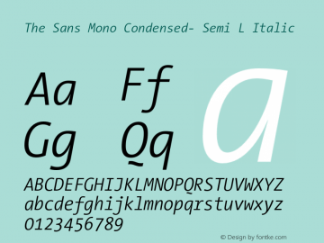 The Sans Mono Condensed- Semi L