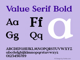 Value Serif