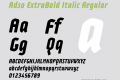 Adso ExtraBold Italic