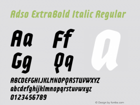Adso ExtraBold Italic