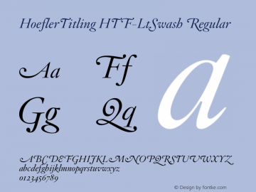 HoeflerTitling HTF-LtSwash