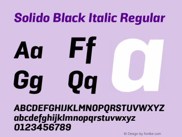 Solido Black Italic