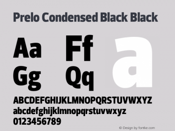 Prelo Condensed Black