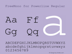 FreeMono for Powerline