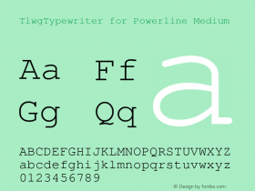 TlwgTypewriter for Powerline