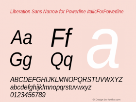 Liberation Sans Narrow for Powerline