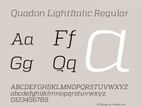 Quadon LightItalic