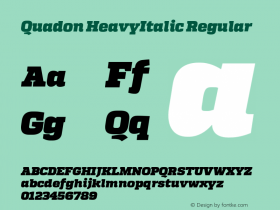 Quadon HeavyItalic