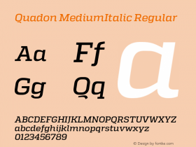 Quadon MediumItalic