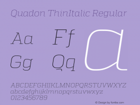 Quadon ThinItalic