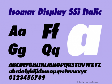 Isomar Display SSi