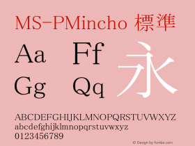 MS-PMincho