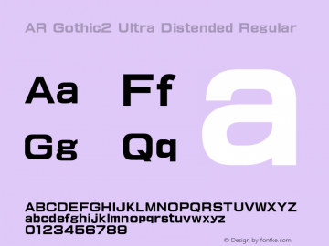 AR Gothic2 Ultra Distended
