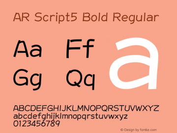 AR Script5 Bold