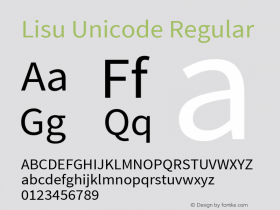 Lisu Unicode